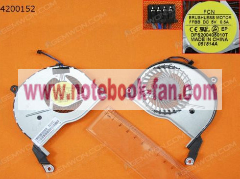 New CPU Cooling Fan HP Pavilion 15-N series DFS200405010T 4PIN